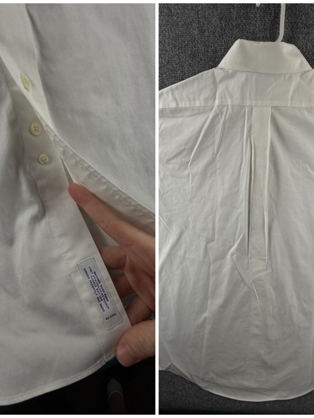 Brooks Brothers Cotton Classic 17 34 White Button-Down Non-Iron Shirt Mens Adult - Picture 14 of 16